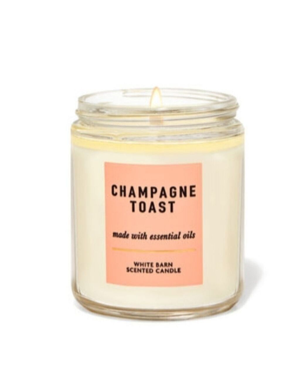 CHAMPAGNE TOAST SINGLE WICK CANDLE